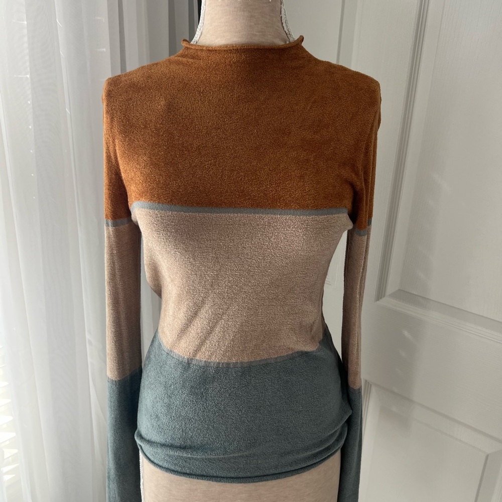 Chic Multicolor Block Sweater